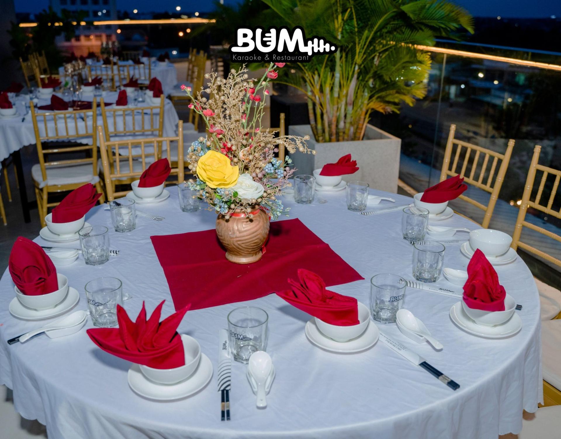 Cơ sở vật chất tổ chức sinh nhật ở nhà hàng